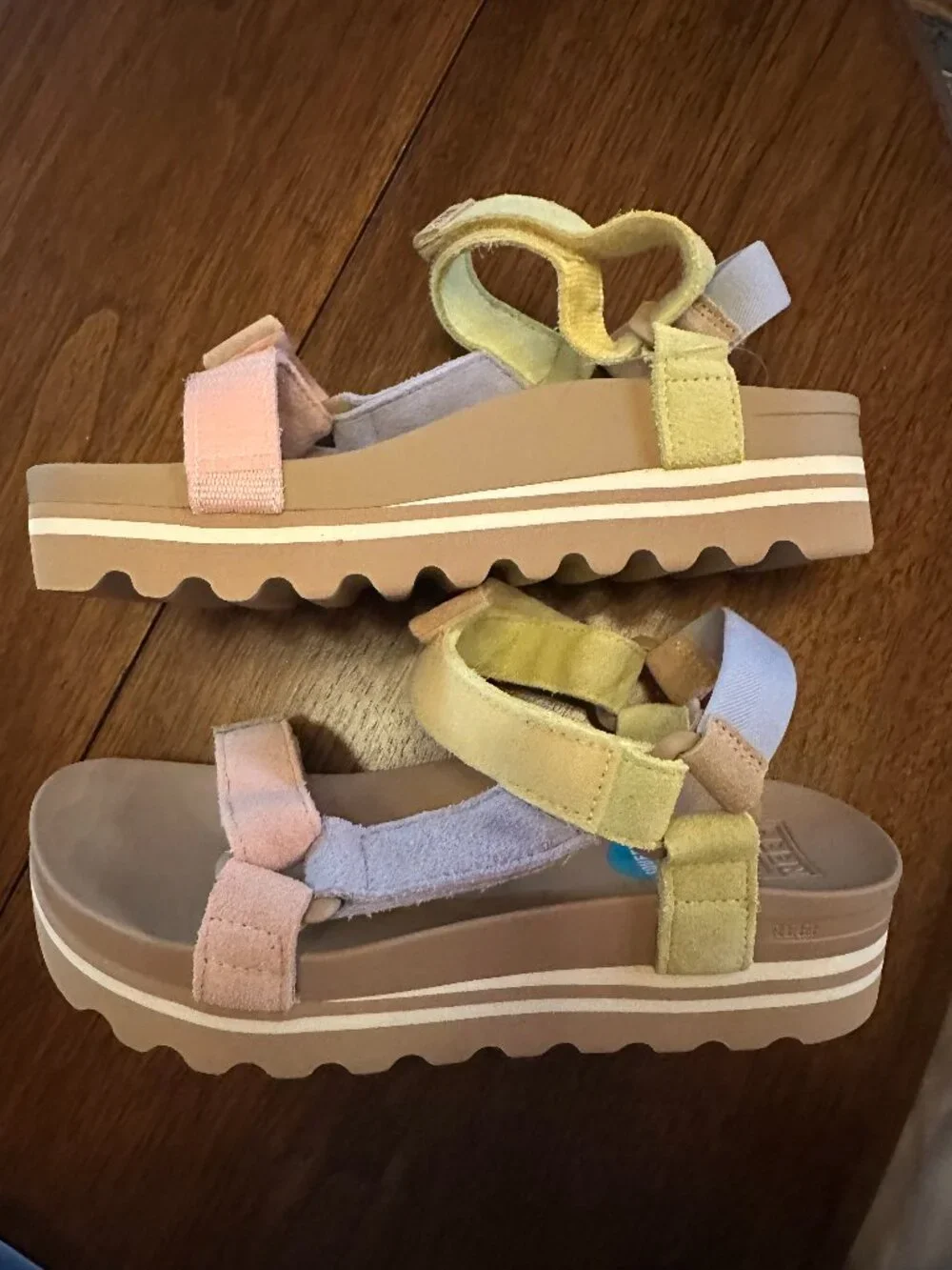 Reef Meringue Cushion Sandals - Pastel Multicolor - Size 6